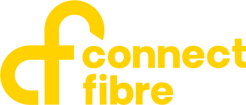 Connect fibre intenet provider logo yellow