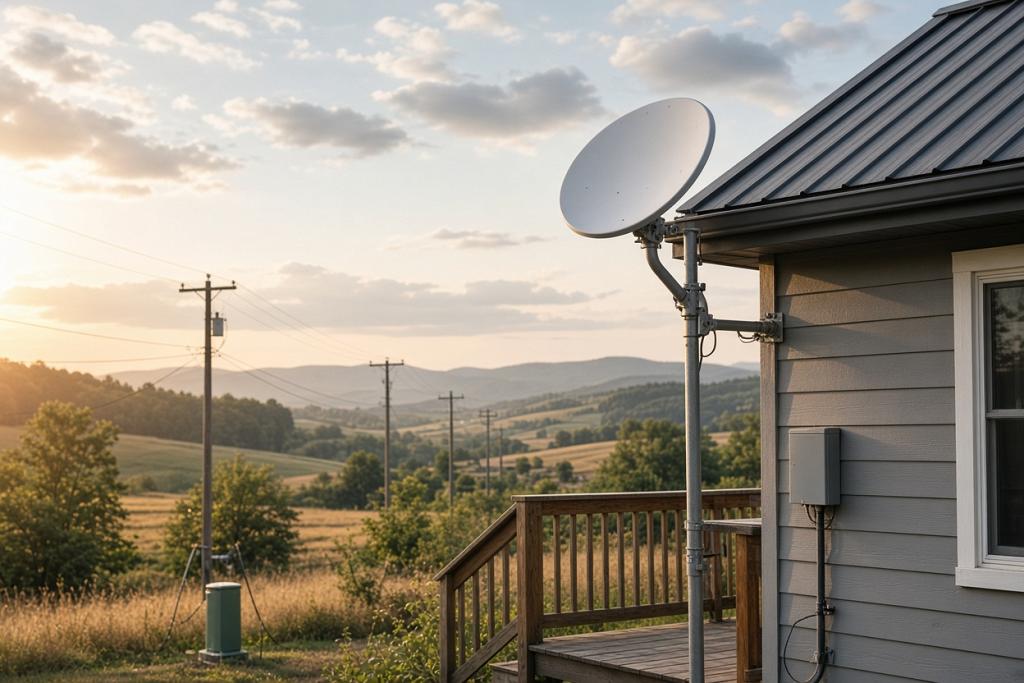 AI-generated editorial photo about Starlink vs. Fiber vs. Cable: An Honest Comparison