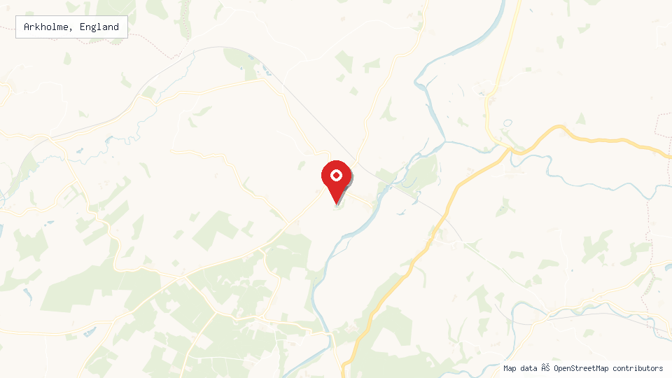 Street map of Arkholme, England with location pin