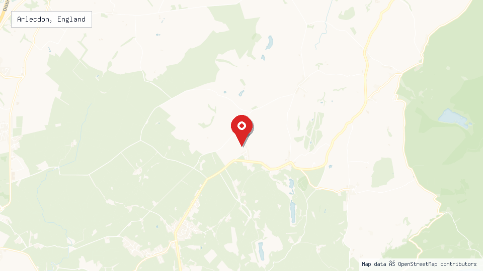 Street map of Arlecdon, England with location pin