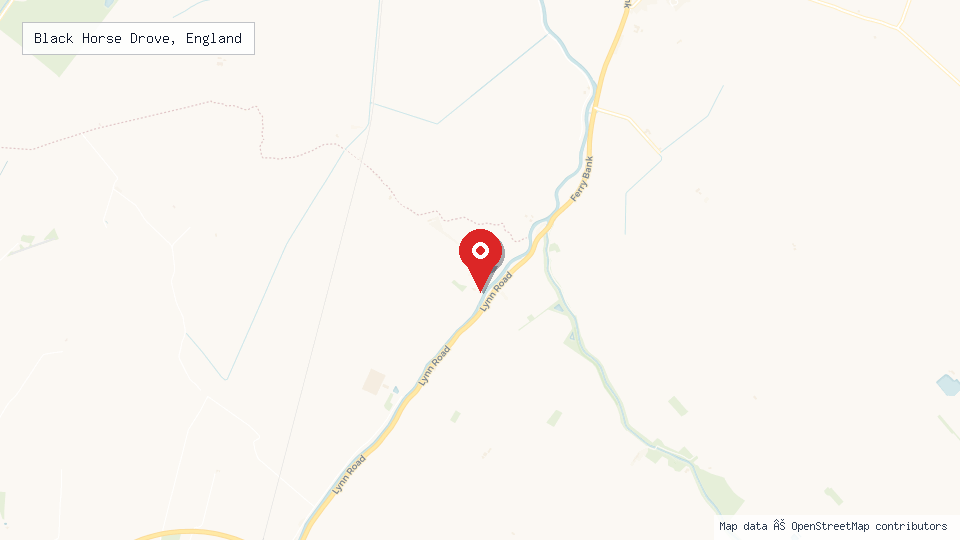 Street map of Black Horse Drove, England with location pin