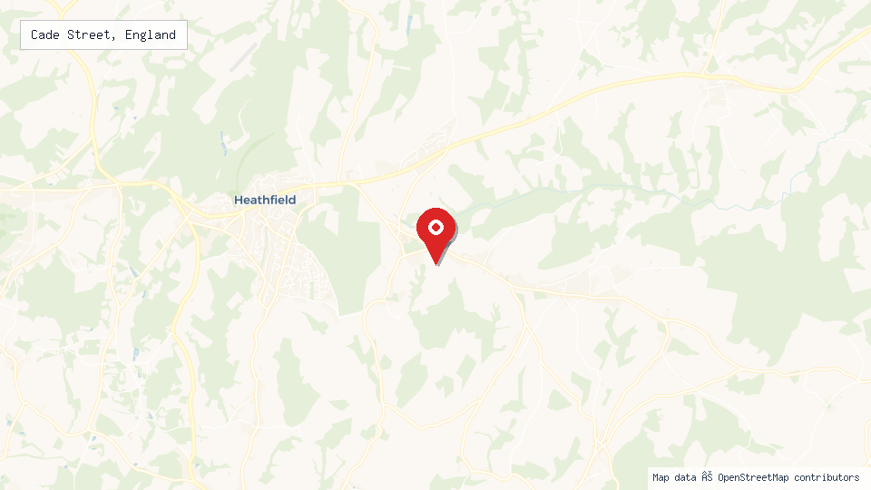 Street map of Cade Street, England with location pin