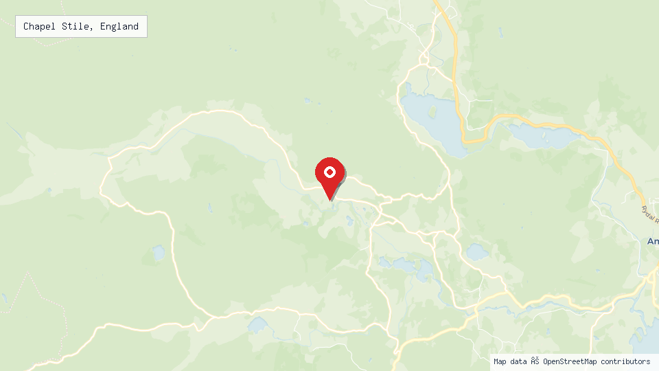 Street map of Chapel Stile, England with location pin