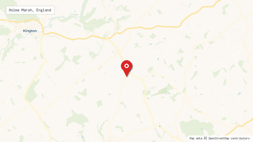 Street map of Holme Marsh, England with location pin
