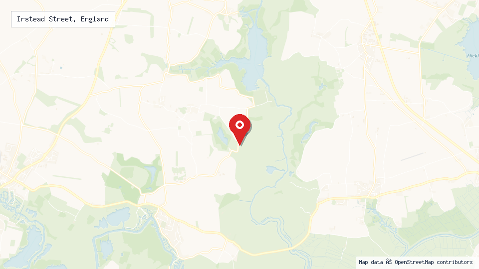 Street map of Irstead Street, England with location pin