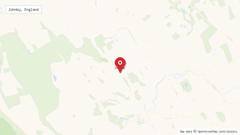 Street map of Johnby, England with location pin