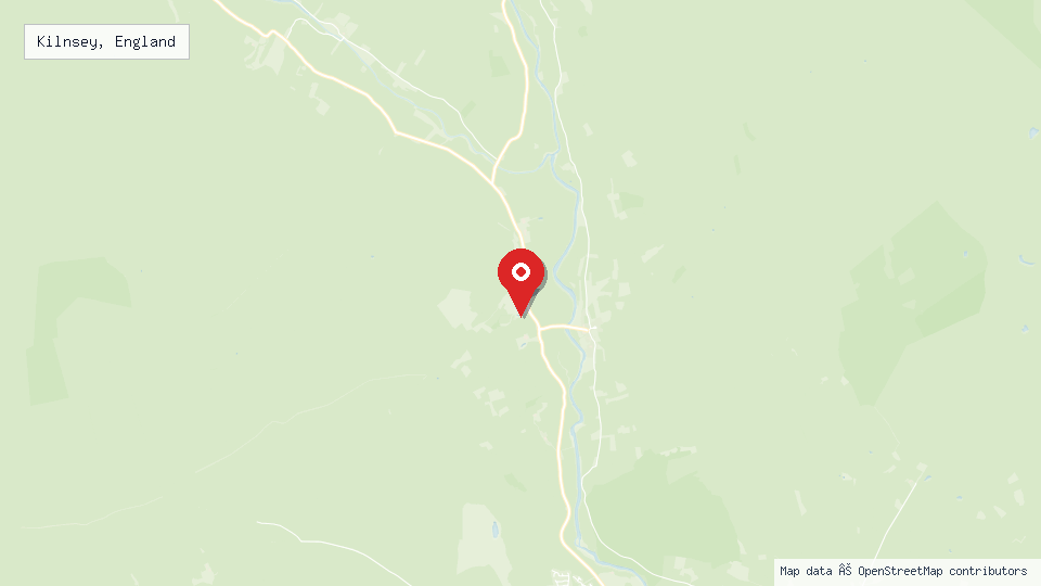 Street map of Kilnsey, England with location pin