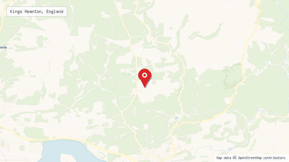 Street map of Kings Heanton, England with location pin