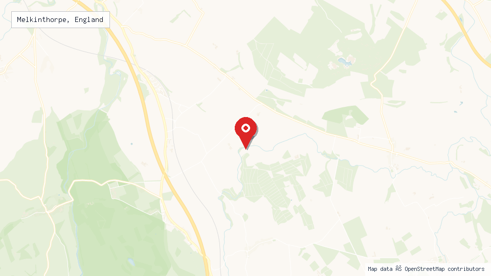Street map of Melkinthorpe, England with location pin