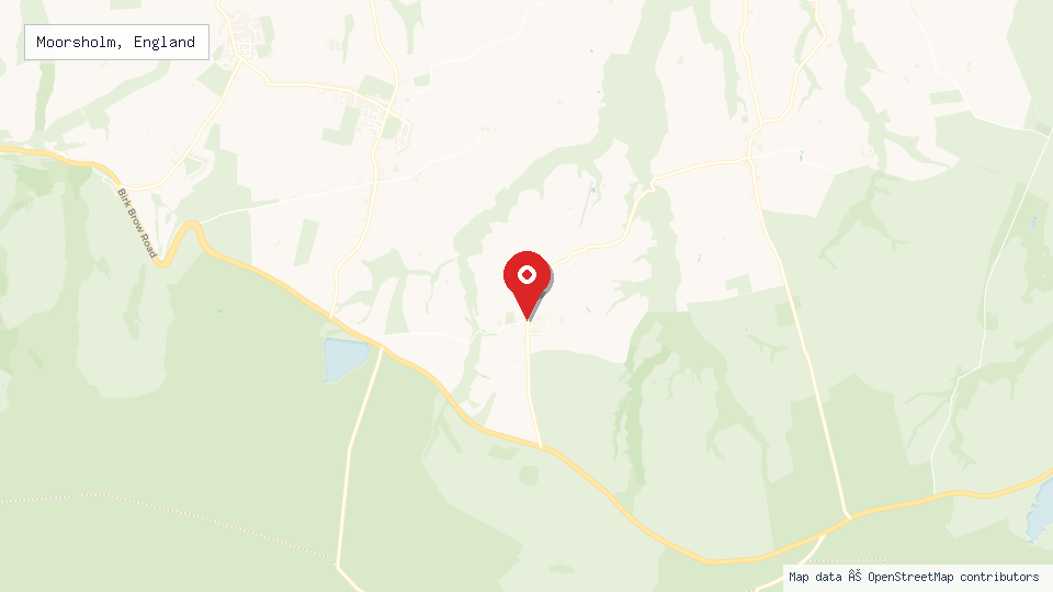 Street map of Moorsholm, England with location pin