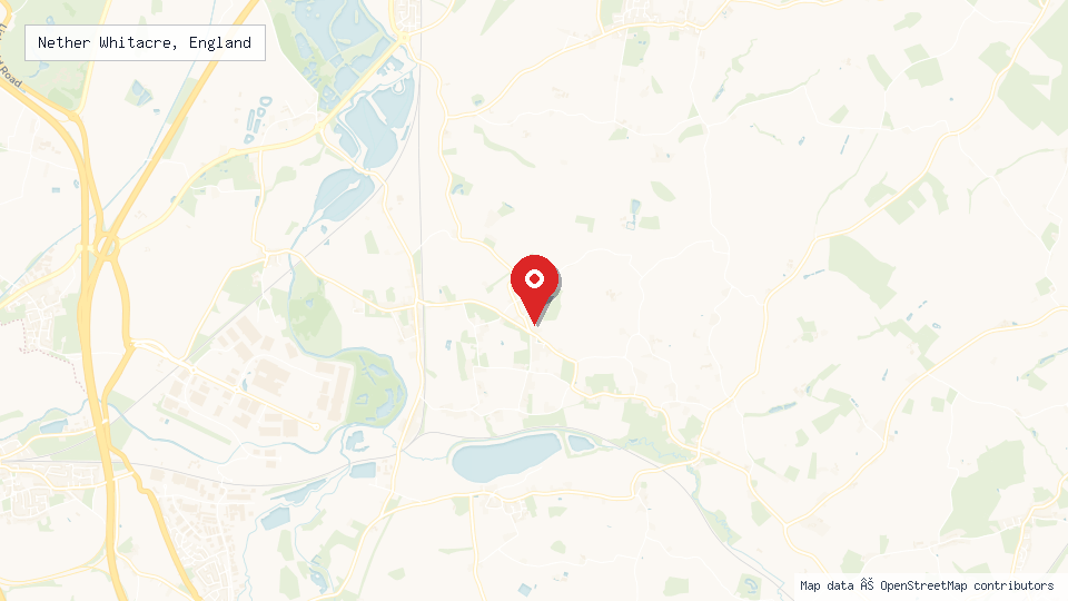 Street map of Nether Whitacre, England with location pin