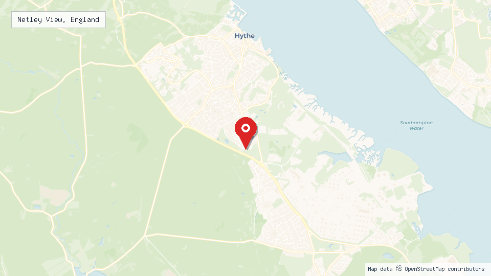 Street map of Netley View, England with location pin