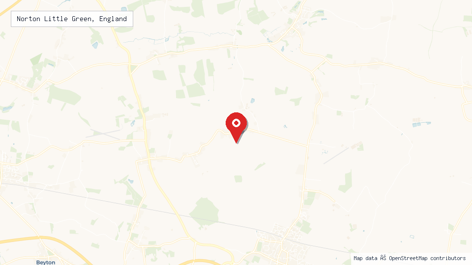 Street map of Norton Little Green, England with location pin