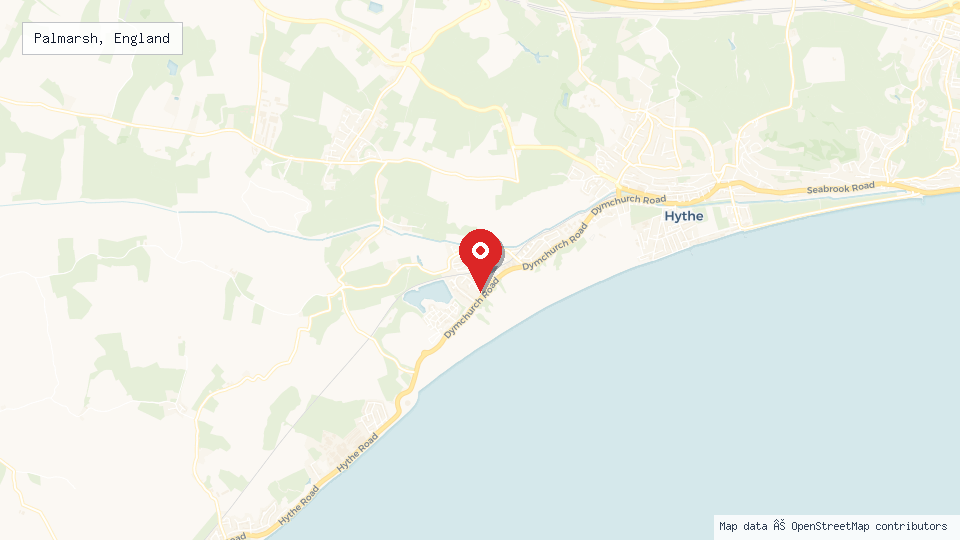 Street map of Palmarsh, England with location pin