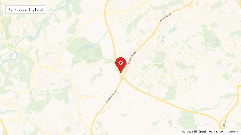 Street map of Park Lea, England with location pin