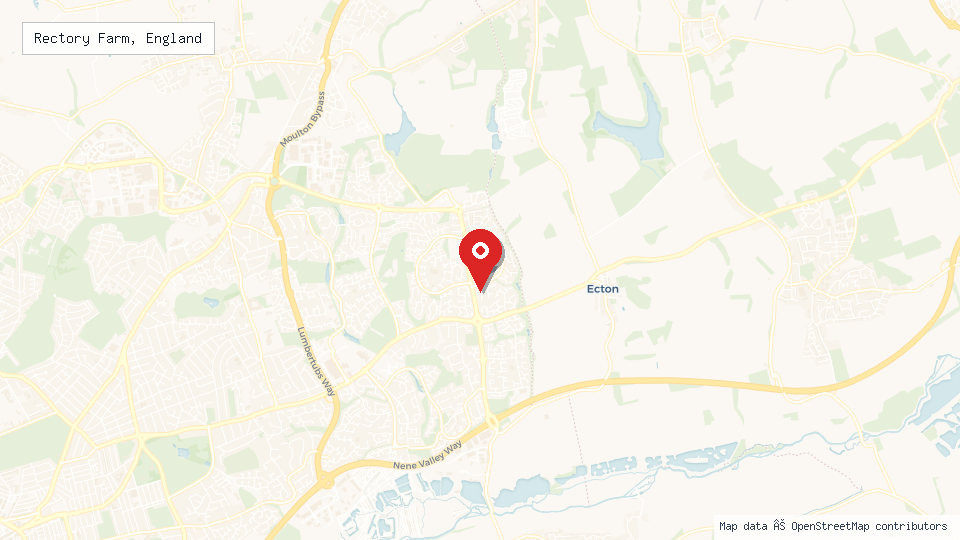 Street map of Rectory Farm, England with location pin