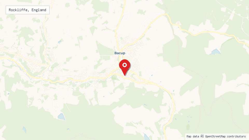Street map of Rockliffe, England with location pin