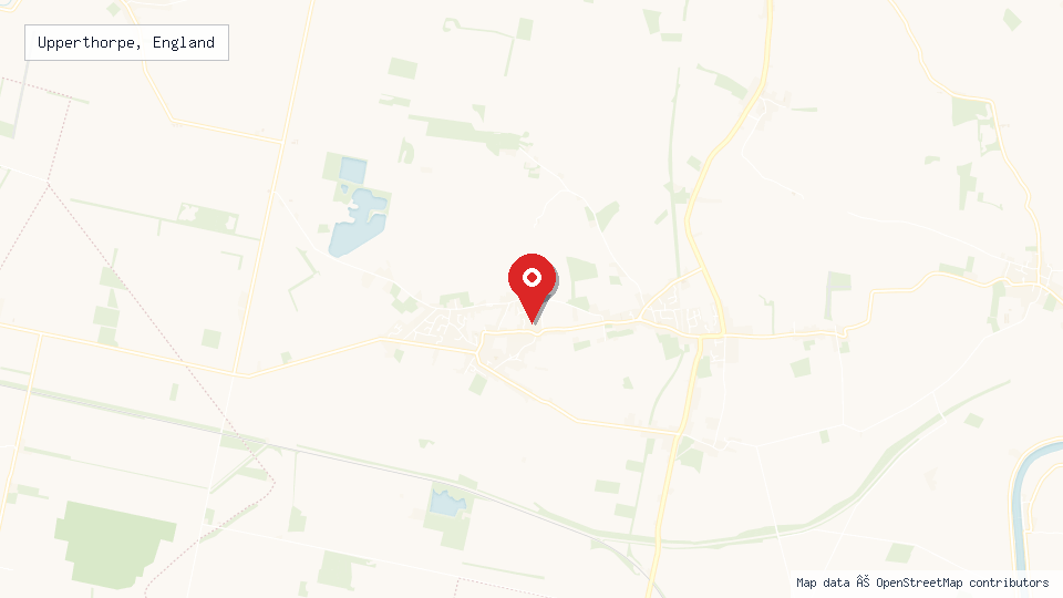 Street map of Upperthorpe, England with location pin