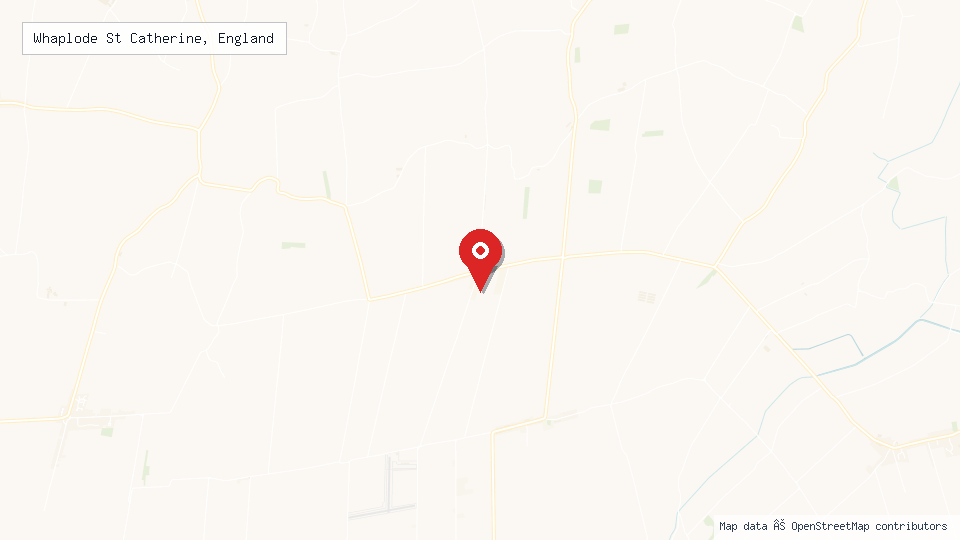 Street map of Whaplode St Catherine, England with location pin