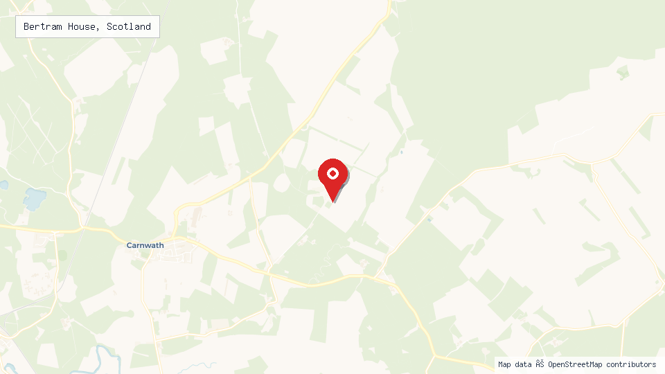 Street map of Bertram House, Scotland with location pin