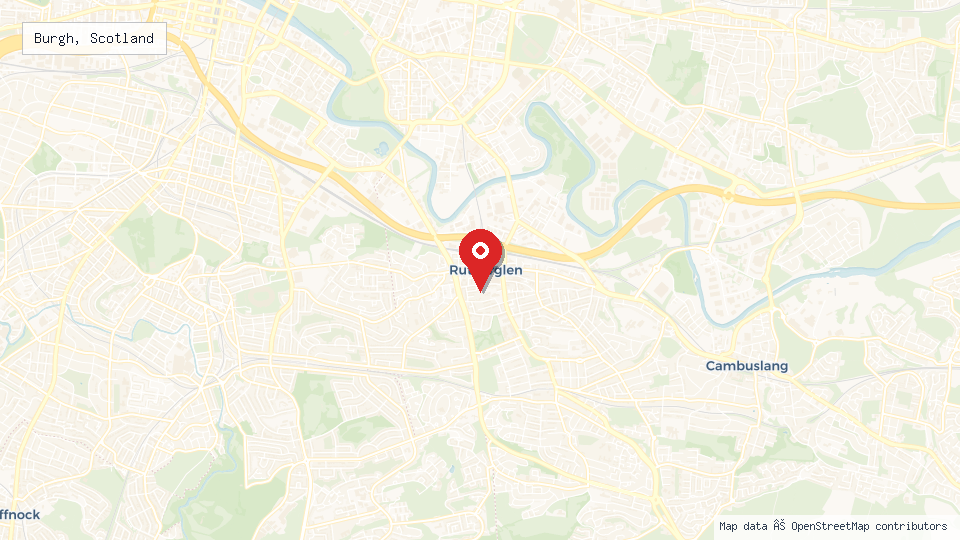 Street map of Burgh, Scotland with location pin