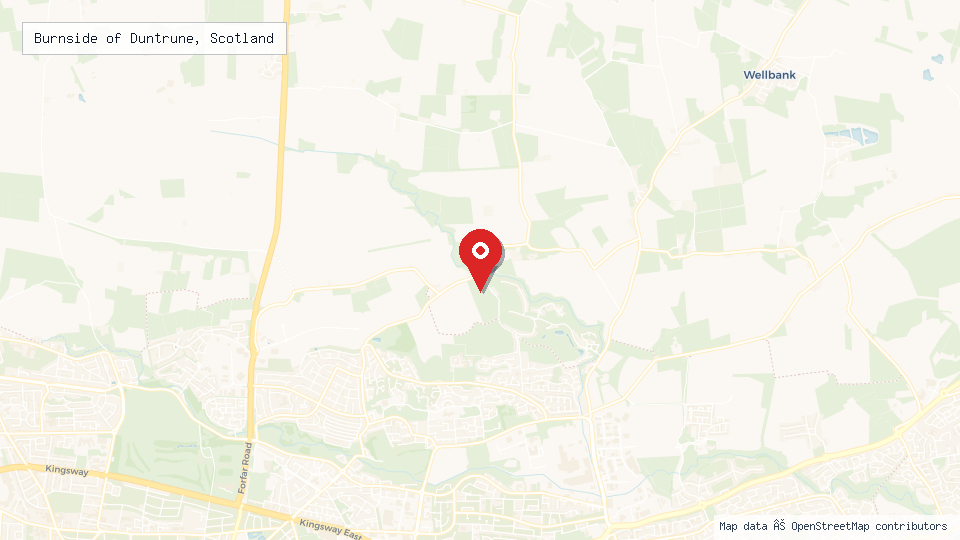 Street map of Burnside of Duntrune, Scotland with location pin
