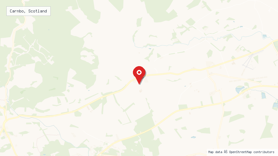 Street map of Carnbo, Scotland with location pin