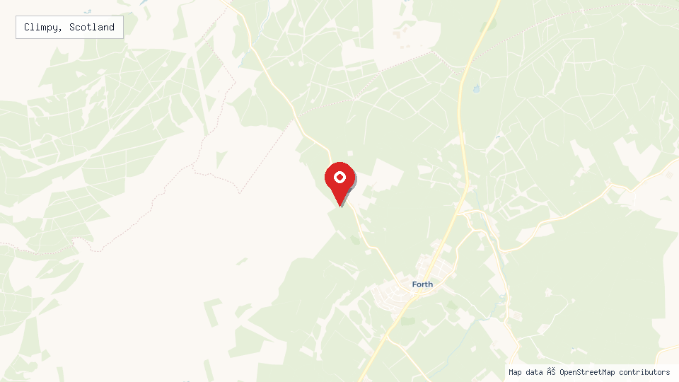 Street map of Climpy, Scotland with location pin