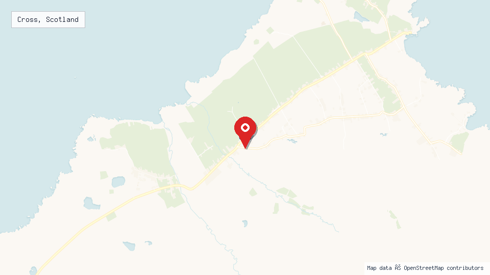 Street map of Cross, Scotland with location pin
