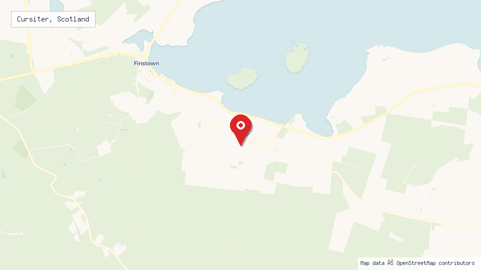 Street map of Cursiter, Scotland with location pin