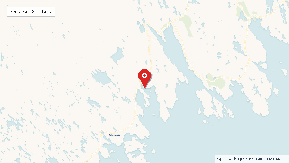Street map of Geocrab, Scotland with location pin