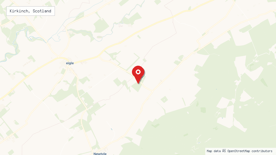 Street map of Kirkinch, Scotland with location pin
