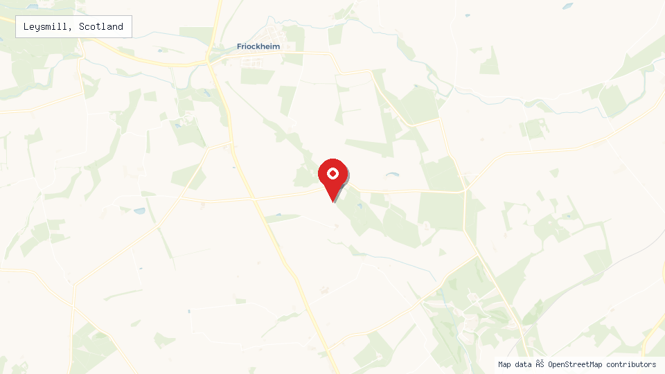 Street map of Leysmill, Scotland with location pin