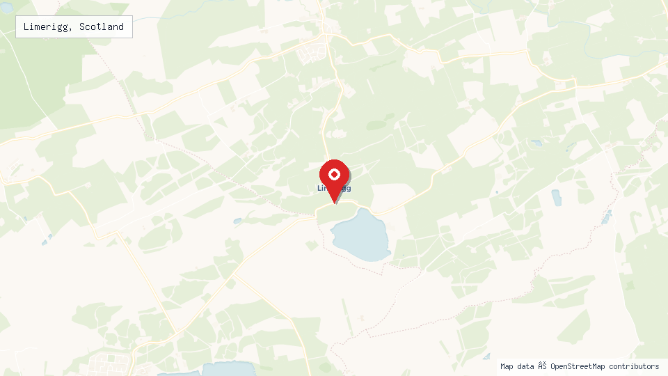 Street map of Limerigg, Scotland with location pin