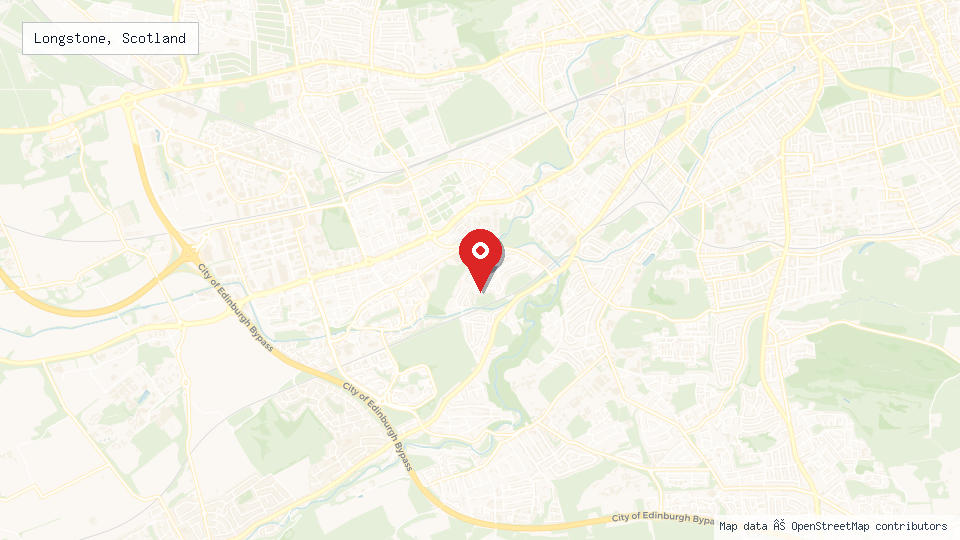 Street map of Longstone, Scotland with location pin