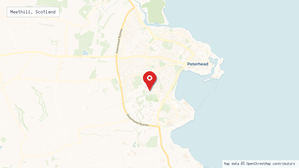 Street map of Meethill, Scotland with location pin