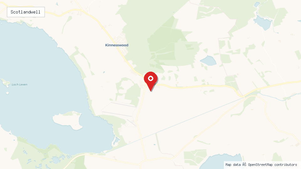Street map of Scotlandwell with location pin