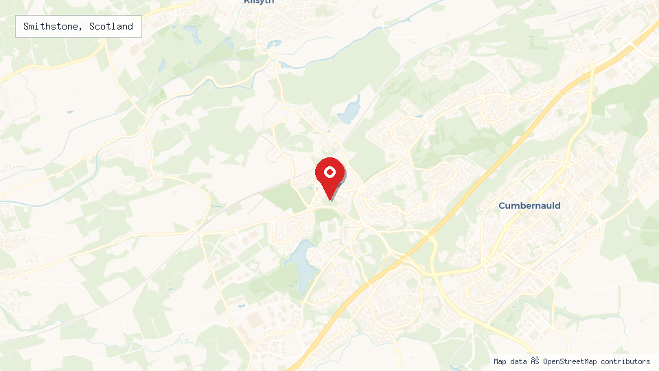 Street map of Smithstone, Scotland with location pin