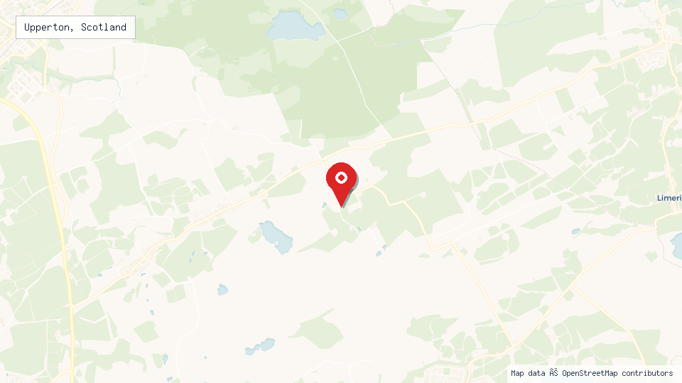 Street map of Upperton, Scotland with location pin