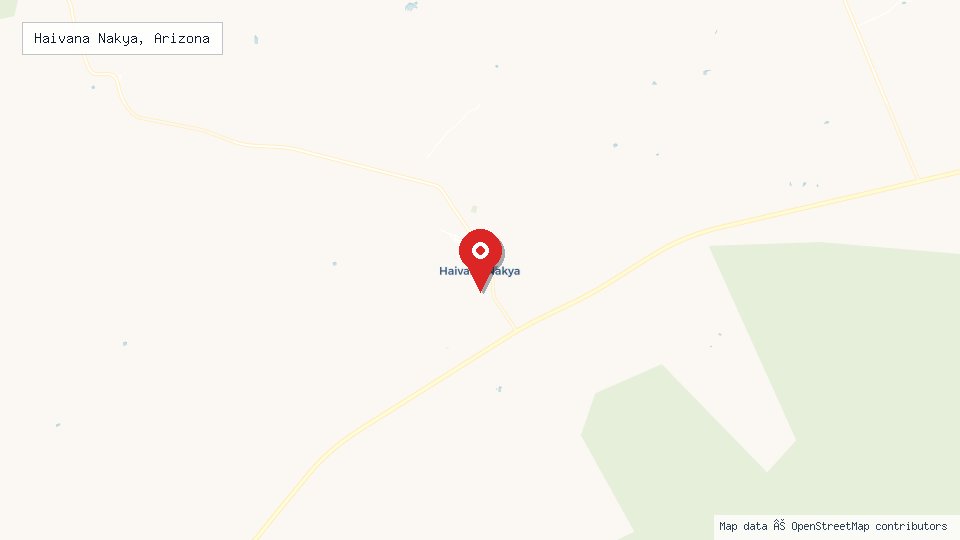Street map of Haivana Nakya, Arizona with location pin