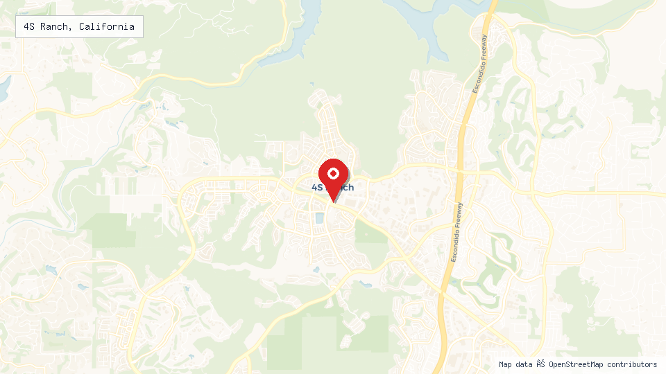 Street map of 4S Ranch, California with location pin
