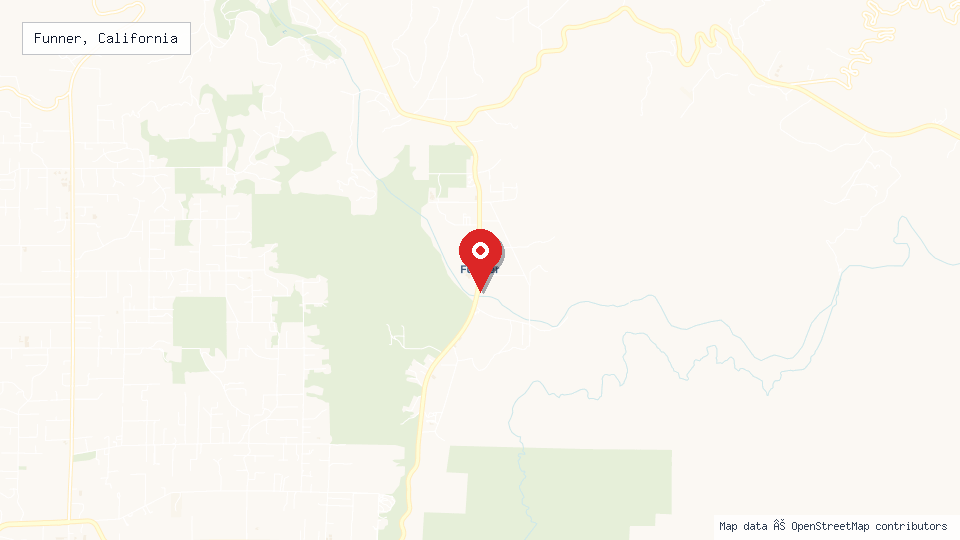 Street map of Funner, California with location pin