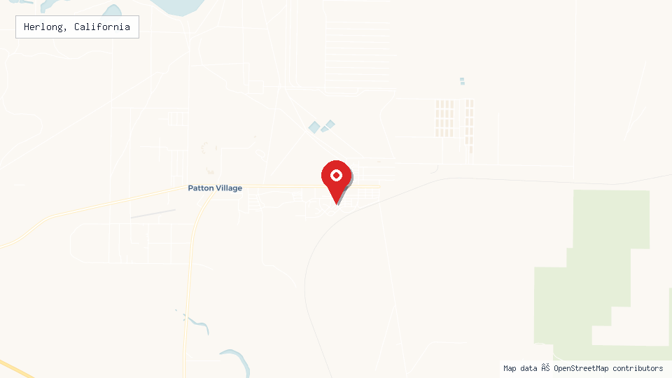 Street map of Herlong, California with location pin