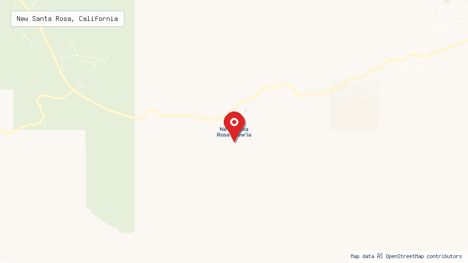 Street map of New Santa Rosa, California with location pin