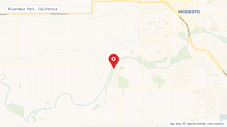 Street map of Riverdale Park, California with location pin