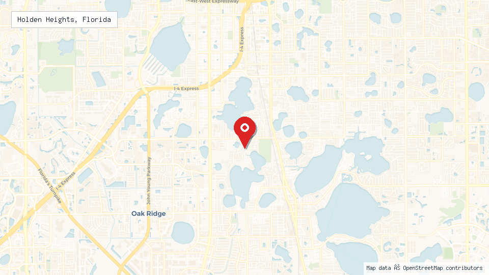 Street map of Holden Heights, Florida with location pin