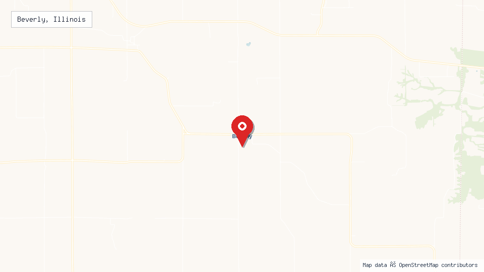 Street map of Beverly, Illinois with location pin