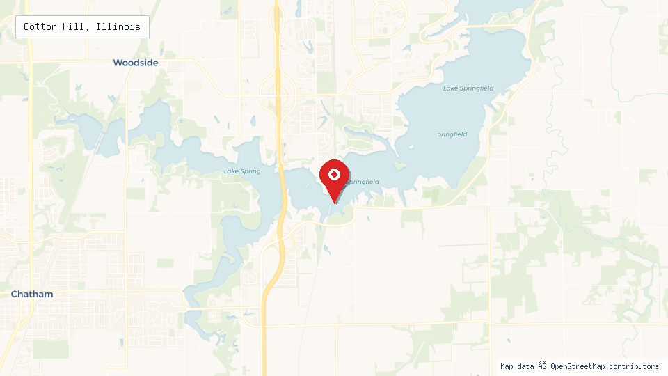 Street map of Cotton Hill, Illinois with location pin