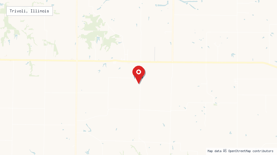 Street map of Trivoli, Illinois with location pin