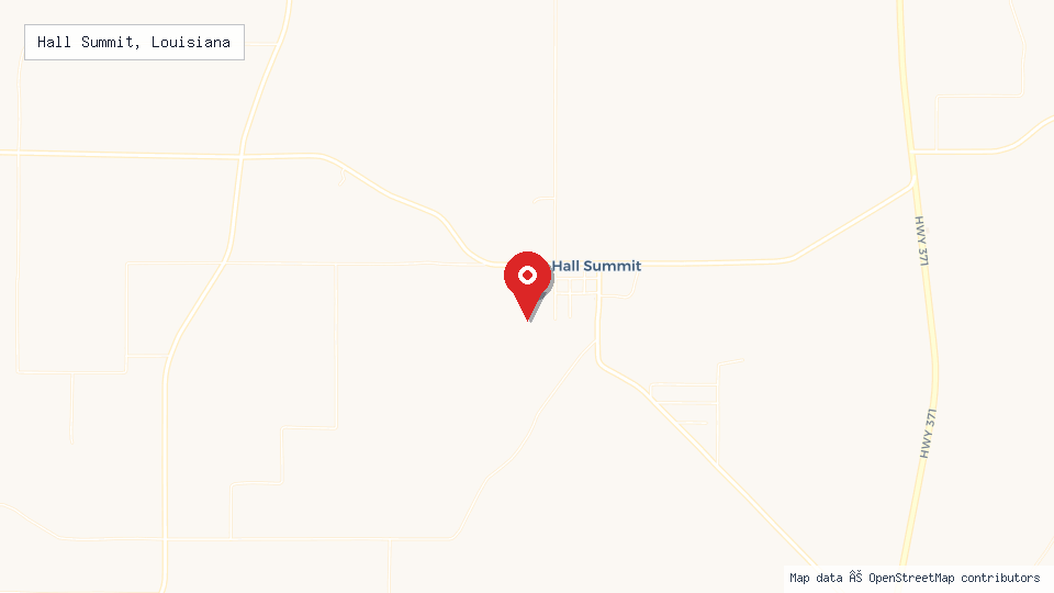 Street map of Hall Summit, Louisiana with location pin